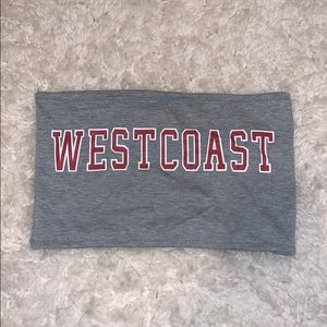 West coast tube top